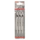 Нож за прободен трион T 345 XF, Progressor for Wood and Metal, 3бр, 2608634993, BOSCH