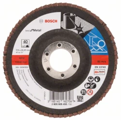 Диск ламелен за ъглошлайф X571, Best for Metal 115mm, 22,23mm, 40, 2608605450, BOSCH