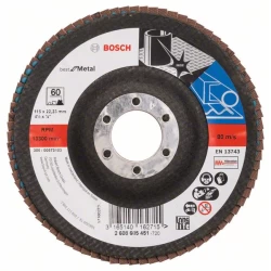 Диск ламелен за ъглошлайф X571, Best for Metal 115mm, 22,23mm, 60, 2608605451, BOSCH