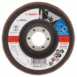 Диск ламелен за ъглошлайф X571, Best for Metal 115mm, 22,23mm, 80, 2608605452, BOSCH