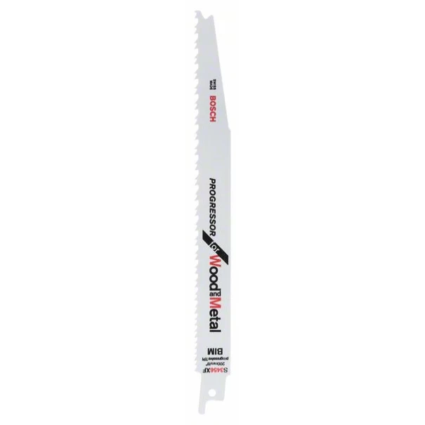 Нож за саблен трион за дърво и метал S 3456 ХF, Progressor for Wood and Metal, 5бр, 2608654406, BOSCH