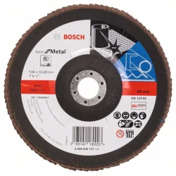 Диск ламелен за ъглошлайф X571, Best for Metal 180mm, 22,23mm, 40, 2608606737, BOSCH