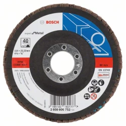 Диск ламелен за ъглошлайф X551, Expert for Metal 115mm, 22,23mm, 40, 2608606752, BOSCH