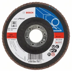 Диск ламелен за ъглошлайф X551, Expert for Metal 115mm, 22,23mm, 80, 2608606754, BOSCH