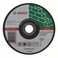 Диск за рязане, прав, Expert for Stone C 24 R BF, 150 mm, 2,5 mm, 2608600383, BOSCH