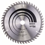 Диск за циркуляр Optiline Wood, 190x20/16x2,6mm, z=48, 1бр, 2608640614, BOSCH