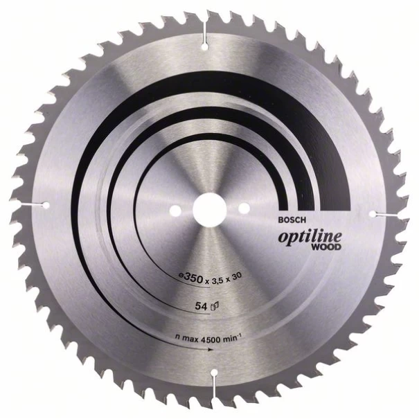 Диск за циркуляр Optiline Wood, 350x30x3,5mm, z=54, 1бр, 2608640674, BOSCH