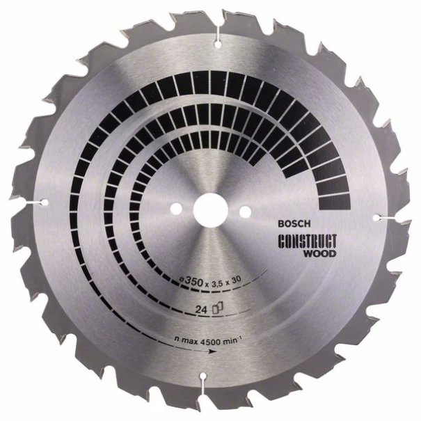 Диск за циркуляр Construct Wood, 350x30x3,5mm, z=24, 1бр, 2608640692, BOSCH