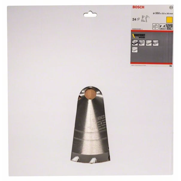 Диск за циркуляр Construct Wood, 350x30x3,5mm, z=24, 1бр, 2608640692, BOSCH