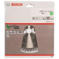 Диск за циркуляр Optiline Wood, 160x20/16x2,6mm, z=48, 1бр, 2608640732, BOSCH