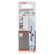 Нож за саблен трион за метал S 522 AF, Flexible for Metal, 2бр, 2608656267, BOSCH