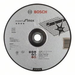 Диск за рязане, вдлъбнат, Expert for Inox - Rapido, AS 46 T INOX BF, 230 mm, 1,9 mm, 1 бр, 2608600711, BOSCH