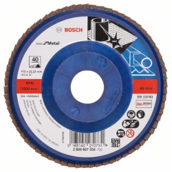 Диск ламелен за ъглошлайф X571, Best for Metal 115mm, 22,23mm, 40, 2608607334, BOSCH
