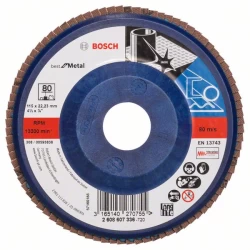 Диск ламелен за ъглошлайф X571, Best for Metal 115mm, 22,23mm, 80, 2608607336, BOSCH