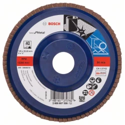 Диск ламелен за ъглошлайф X571, Best for Metal 125mm, 22,23mm, 40, 2608607338, BOSCH