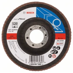 Диск ламелен за ъглошлайф X551, Expert for Metal 115mm, 22,23mm, 120, 2608607346, BOSCH