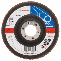 Диск ламелен за ъглошлайф X551, Expert for Metal 115mm, 22,23mm, 60, 2608607350, BOSCH