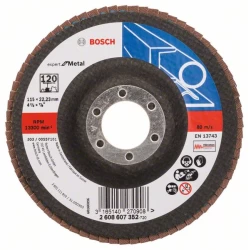 Диск ламелен за ъглошлайф X551, Expert for Metal 115mm, 22,23mm, 120, 2608607352, BOSCH