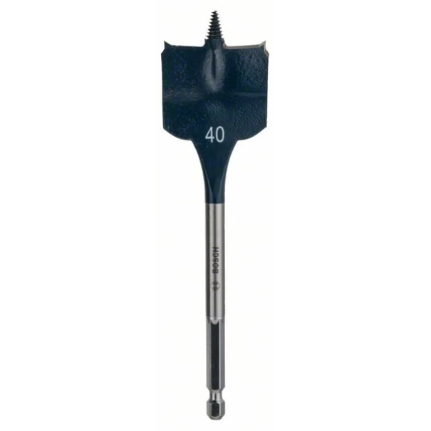 Свредло плоско фрезово Self Cut Speed, с шестостен 1/4", 40,00x152, 1бр, 2608595502, BOSCH