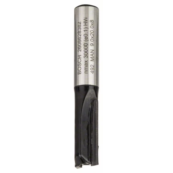 Фрезер за канали, 8 mm, D1 9 mm, L 20 mm, G 51 mm, 1 бр, 2608628382, BOSCH