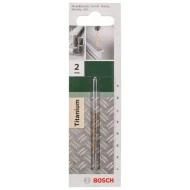 Титаниево свредло HSS-TiN, DIN 338 Ø2,0 x24  x49mm, 2609255090, BOSCH