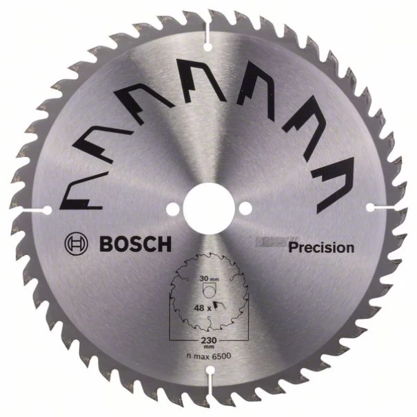 Диск за циркуляр PRECISION, 230x30mm, z=48, 2609256875, BOSCH