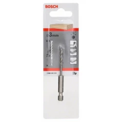 Бургия за дърво спирална шестостенна 1/4", Ø3x33x74mm, 1бр, 2608595519, BOSCH