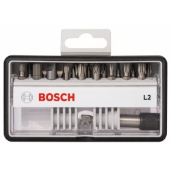 Комплект битове Robust Line L особено твърди, 18 +1части, 25 mm, 2607002568, BOSCH