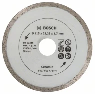 Диск диамантен за рязане на фаянсови плочки, Ø 115 mm, 2607019472, BOSCH