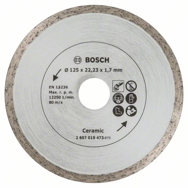 Диск диамантен за рязане на фаянсови плочки, Ø 125 mm, 2607019473, BOSCH