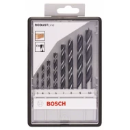 Бургии за дърво комплект Robust Line, 8ч., 3; 4; 5; 6; 7; 8; 9; 10 mm, 2607010533, BOSCH