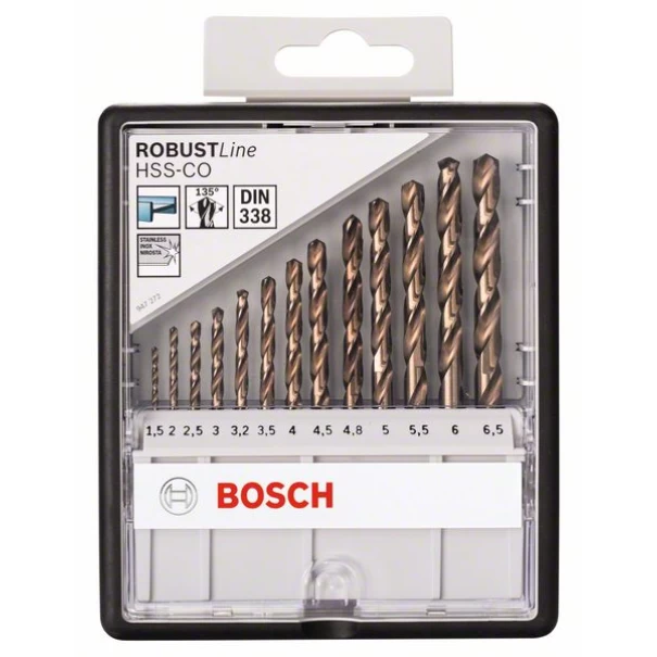Кобалтови свредла Robust Line HSS-Co, 13ч, 2607019926, BOSCH