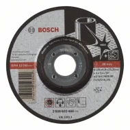 Диск за грубо шлифоване, вдлъбнат, Expert for Inox AS 30 S INOX BF, 125 mm, 6,0 mm, 2608602488, BOSCH