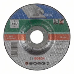 Диск за рязане, вдлъбнат, метал D= 115 mm, 2609256310, BOSCH