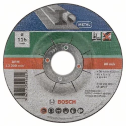 Комплект дискове за рязане, вдлъбнати, за метал, 5 части, 115 mm, 2609256332, BOSCH