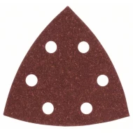 Комплект шкурки за делташлайф, 5 части, зърн. 80, 93 mm, 2609256A50, BOSCH