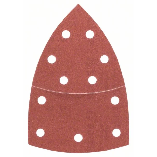 Комплект шкурки за мултишлифовъчна машина, 10 части, зърн. 180, 102 x 62mm, 2609256A65, BOSCH