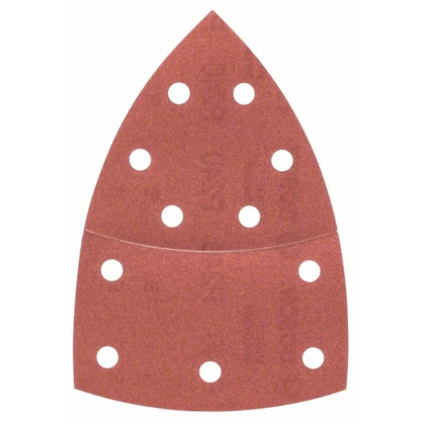 Комплект шкурки за мултишлифовъчна машина, 10 части, зърн. 240, 102 x 62mm, 2609256A66, BOSCH