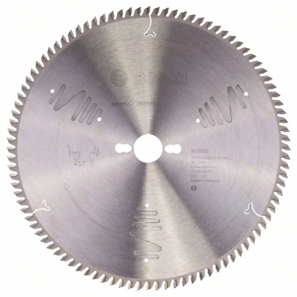 Диск за циркуляр Expert for Wood, 300x30x3,2mm, z=96, 1бр, 2608642511, BOSCH