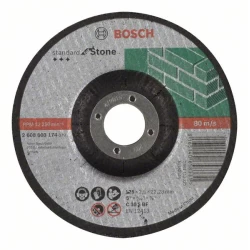Диск за рязане, вдлъбнат, Standard for Stone C 30 S BF, 125 mm, 22,23 mm, 2,5 mm, 2608603174, BOSCH