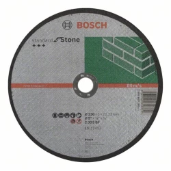Диск за рязане, прав, Standard for Stone C 30 S BF, 230 mm, 22,23 mm, 3,0 mm, 2608603180, BOSCH