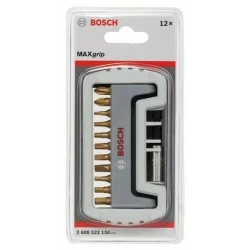 Комплект битове с държач, 12ч, 2608522134, BOSCH