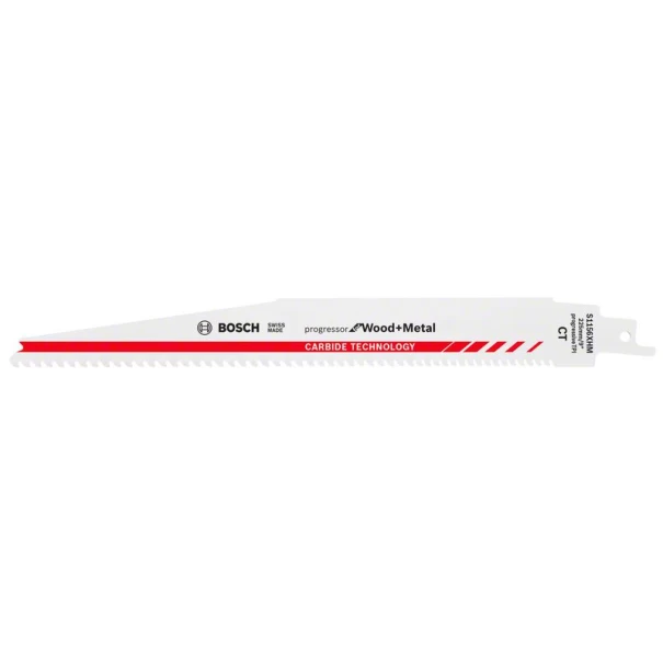 Нож за саблен трион за дърво и метал S 1156 XHM Carbide Progressor for Wood and Metal, 2608653100, BOSCH