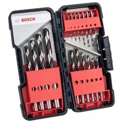 Комплект ToughBox спирално свредло HSS PointTeQ, 18 бр., 2608577350, BOSCH
