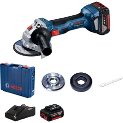 Акумулаторен ъглошлайф GWS 180-LI, Ø125mm, 2x4Ah, куфар, 06019H9021, Bosch