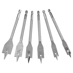 Комплект фрезери за дърво плоски 6бр, Ø10-25mm, 1170, EXTOL CRAFT