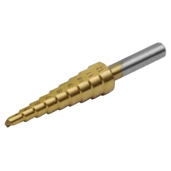 Свредло степенчато, Ø4-12mm, през 1mm, 9 отвора, d6mm, L69mm, TiN, 20051, EXTOL CRAFT