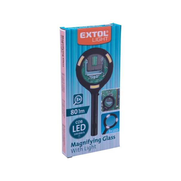 Лупа с LED осветление, 43159, EXTOL LIGHT