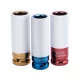 Комплект гаечни вложки ударни  1/2", 17-19-21mm, L 86mm, 3ч, 4700800, FORTUM