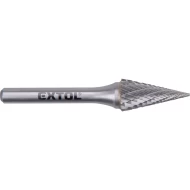 Борфреза карбидна конична Ø12x25mm, опашка Ø6mm, средни насечки 8703795, EXTOL INDUSTRIAL